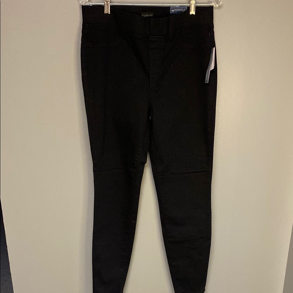 NWT Talbots Black Leggings – Size 8 – Stretch Comfort Fit
